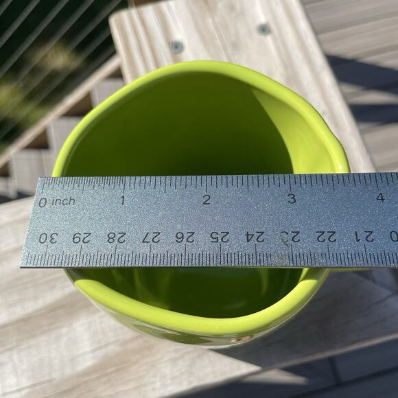 Rae Dunn TOXIC Large Ceramic Mug 18oz Green Artisan Collection Halloween Coffee - Picture 6 of 6